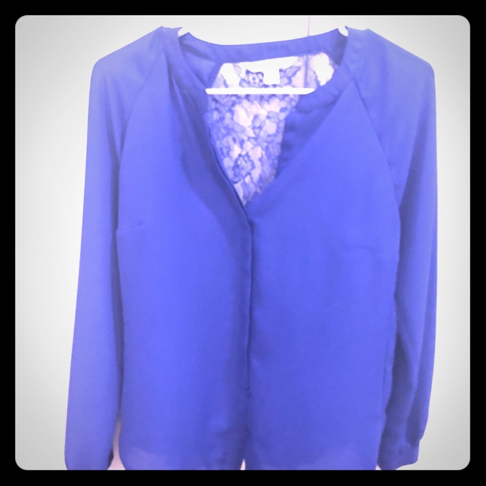 Lauren Conrad Blue Blouse